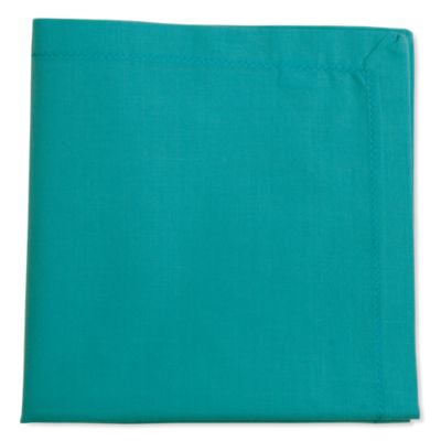 Hemstitch Solid Aqua Napkin