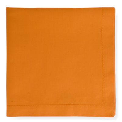 Hemstitch Solid Orange Napkin