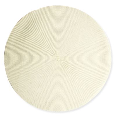 Round Woven Ivory Placemat