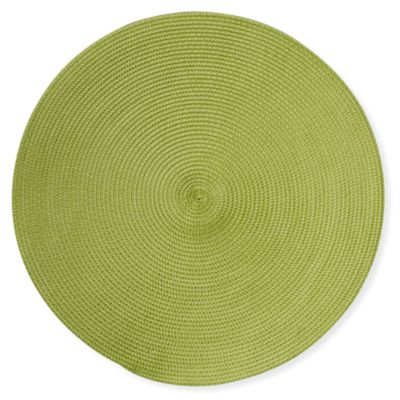 Round Woven Green Placemat