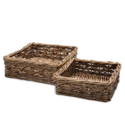 Rio Square Willow Basket Set of 2