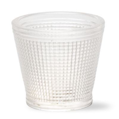 diamond clear glass votive holder