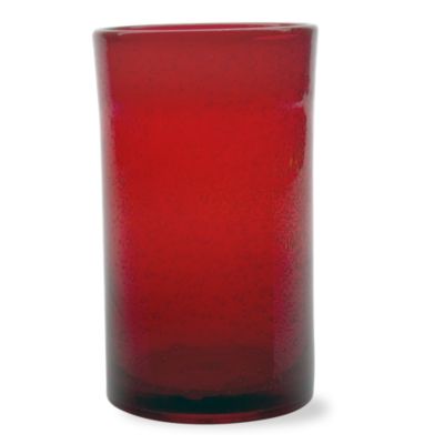 Bubble Glass Red Tumbler