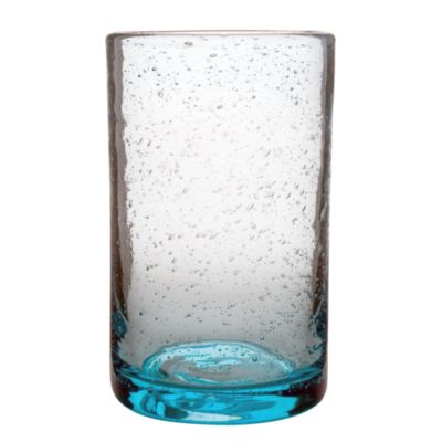 Bubble Glass Aqua Tumbler