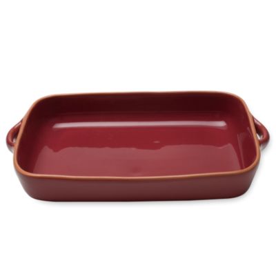 Jardin Purple Terracotta Rectangular Baker
