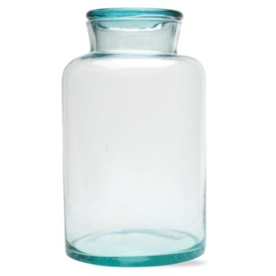 Recycled Green Glass Large Canister