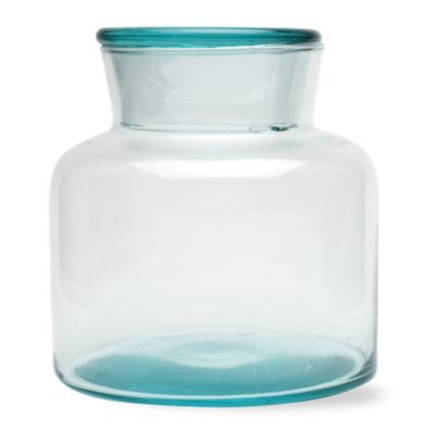 Recycled Green Glass Small Canister