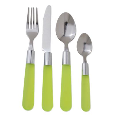 Gel Green 16 Piece Flatware Placesetting
