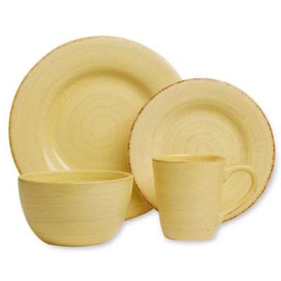 Sonoma Yellow 16 Piece Dinnerware Set