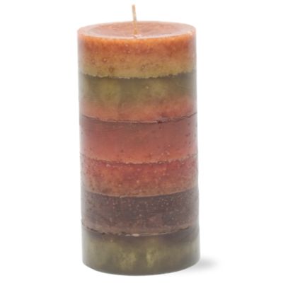 Harvest Spice Stripe 3x6 Pillar Candle