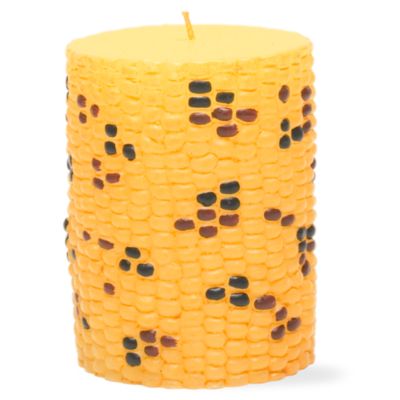 Autumn Harvest Corn 3x4 Pillar Candle