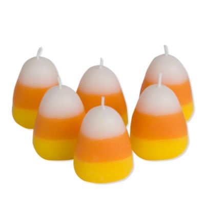 Halloween Candy Corn Scented Candle Set of 6