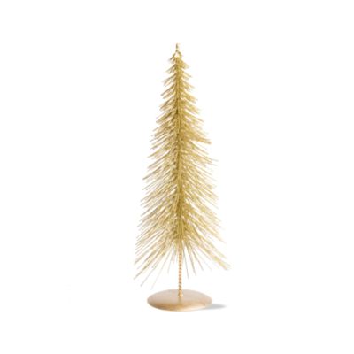Holiday Glitter Gold Small Pine Tree