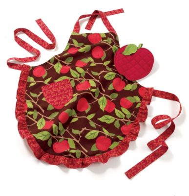 Apple Orchard Apron & Potholder Set