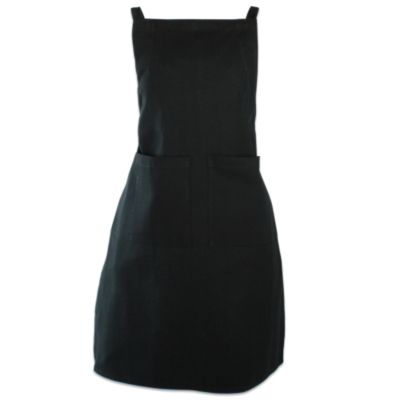 basic charcoal solid apron