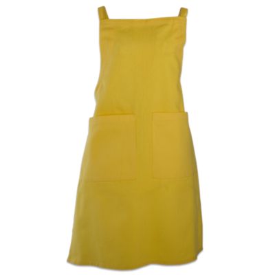 basic yellow solid apron