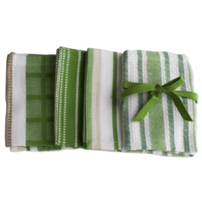 basic green dishcloth set of 4