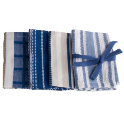 basic blue dishcloth set of 4