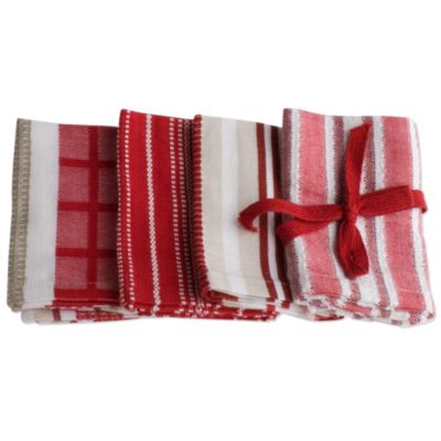 basic red dishcloth set of 4