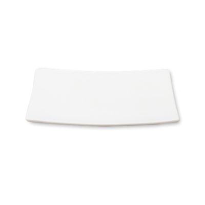 Whiteware Medium Square Curved Plate