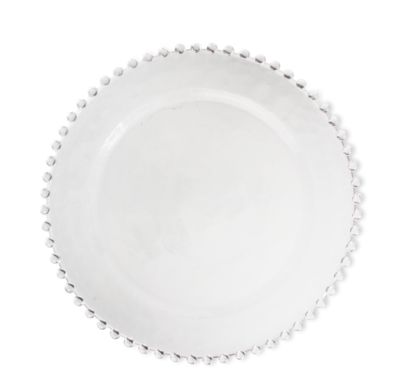 Hobnail Rim Medium Glass Plate
