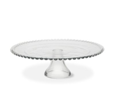 Hobnail Rim Small Pedestal Cake Plate