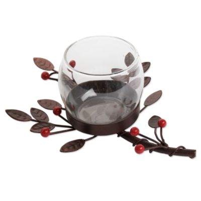 Christmas Mistletoe Votive Holder