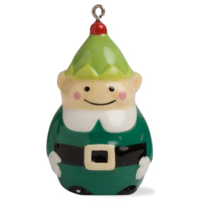 Christmas Elf Ceramic Ornament