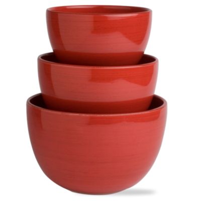Sonoma Red Mixing Bowl Set of 3