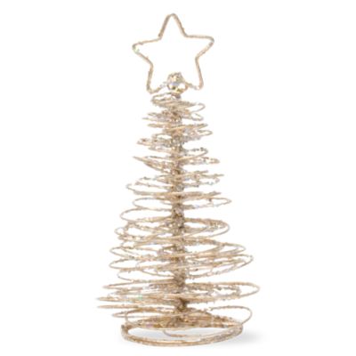 Holiday Sparkle Wire Tree Placecard Holder Set of 4