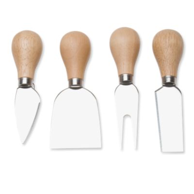 Natural Handled Cheese Utensil Set of 4