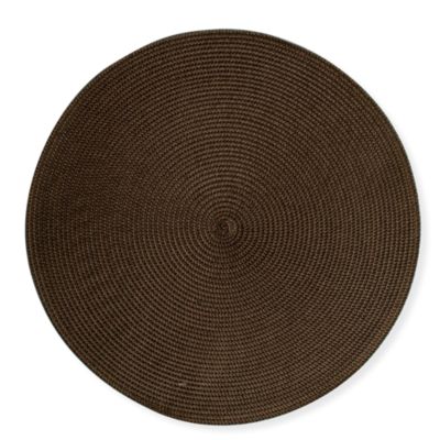 Round Woven Chocolate Placemat