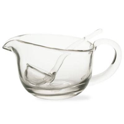 Glass Salad Dressing Server