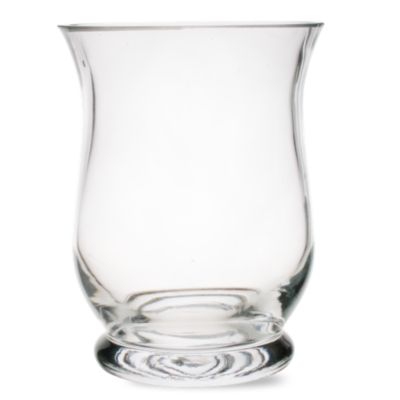 Clear Glass Small Flared Hurricane