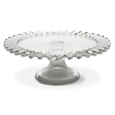 Large Ruffled Edge Cake Plate