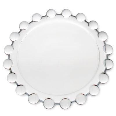 Hobnail Clear Glass Pillar Plate