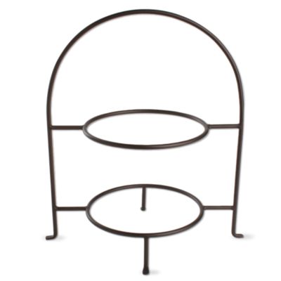 Two-Tier Round Plate Rack