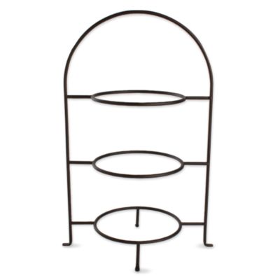 Three-Tier Round Plate Rack