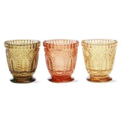 Vintage Footed Tealight Holder Set of 3
