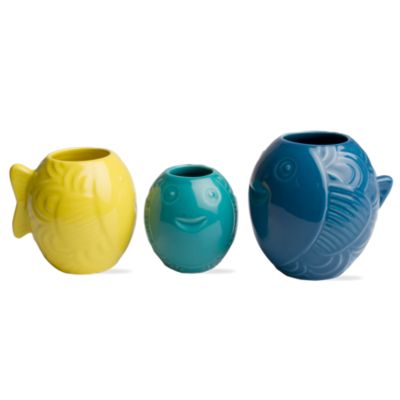 fish bud vase set of 3