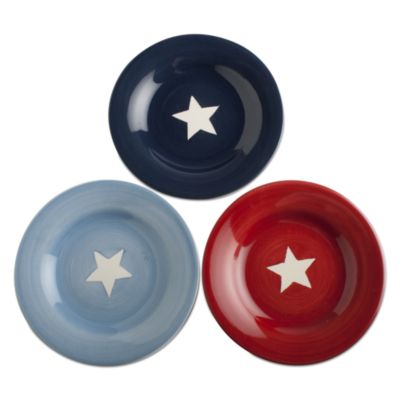 stars appetizer plate set of 3