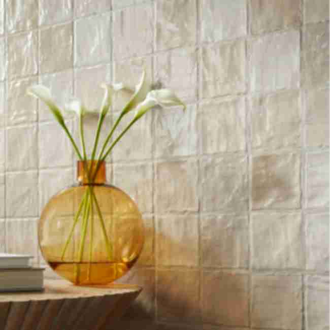 Riad sand handmade-look ceramic wall tile