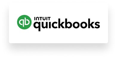 Intuit QuickBooks logo with a green "qb" icon.