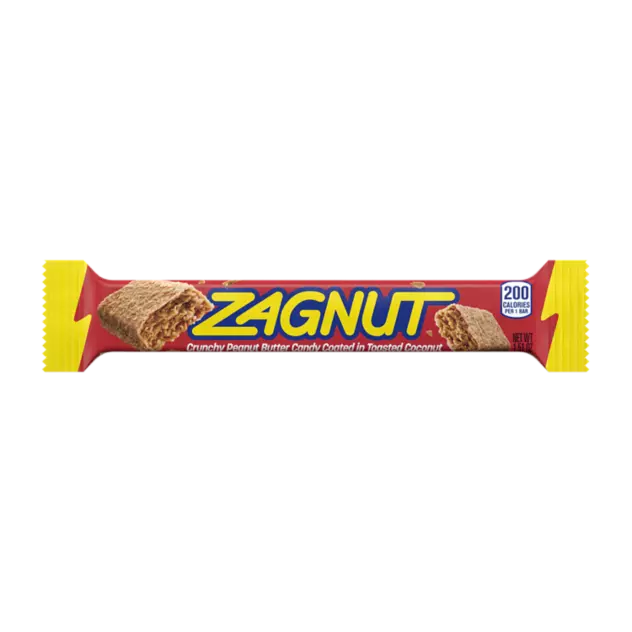 ZAGNUT Peanut Butter and Coconut Candy Bar, 1.51 oz - Front of Package