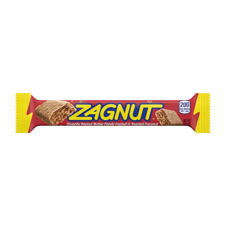 ZAGNUT Peanut Butter and Coconut Candy Bar, 1.51 oz - Front of Package