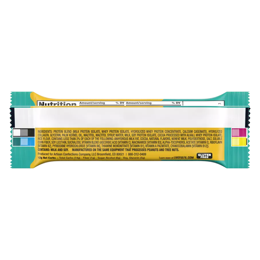 FULFIL Chocolate Salted Caramel Flavor Protein Bar, 1.41 oz - Ingredients
