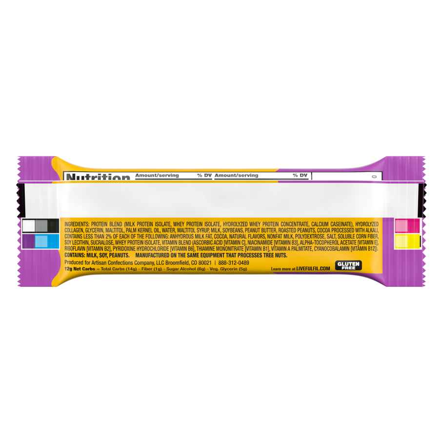 FULFIL Chocolate Peanut Caramel Flavor Protein Bar, 1.41 oz - Ingredients