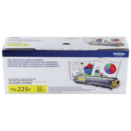 Brother&reg; TN-225Y High-Yield Yellow Toner Cartridge