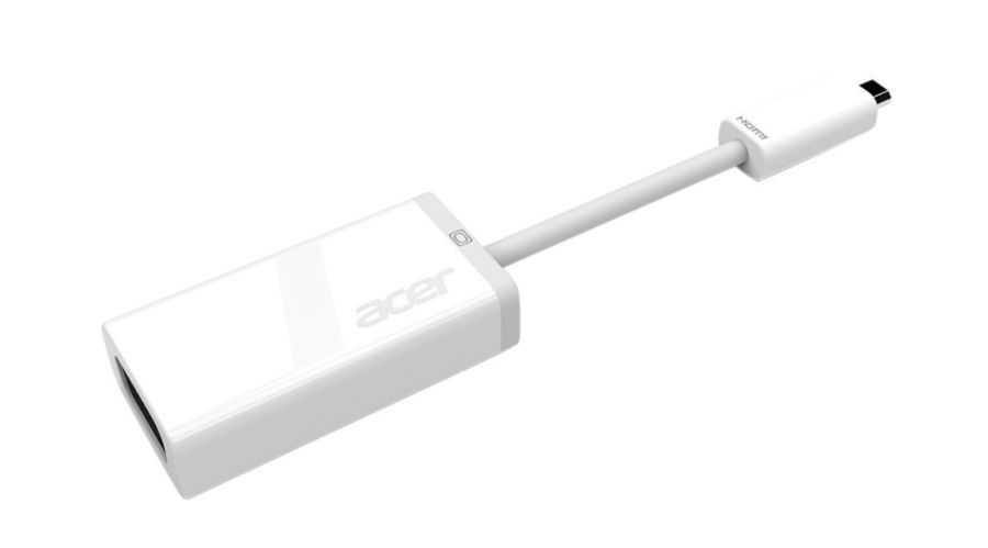 Acer&reg; Micro-HDMI to VGA Adapter, White