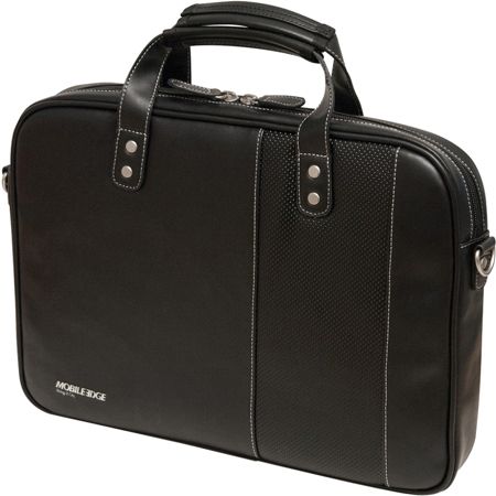 Mobile Edge Slimline Carrying Case (Briefcase) for 14.1" Ultrabook, iPad, Tablet PC - Black, White